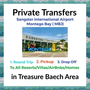 Private Transfer From Sangster International Airport Montego Bay to All Resorts, Villas, AirBnbs & Homes in Treasure Beach Area